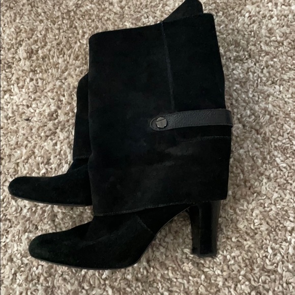 Tahari suede black boots - Picture 2 of 5